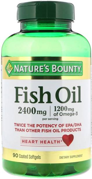Nature's Bounty Nature's Bounty, Fish Oil, 2,400 mg, 90 Coated Softgels