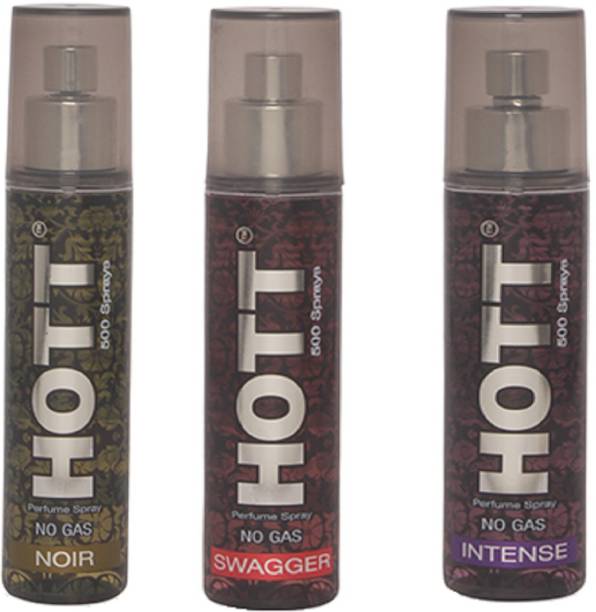 HOTT NOIR, SWAGGER & INTENSE Perfume Spray for Men- (Set of 3) (60ml each) Perfume  -  60 ml