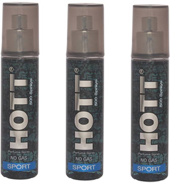 HOTT SPORT Perfume Spray for Men Pack of 3 (60ml each) Perfume  -  60 ml