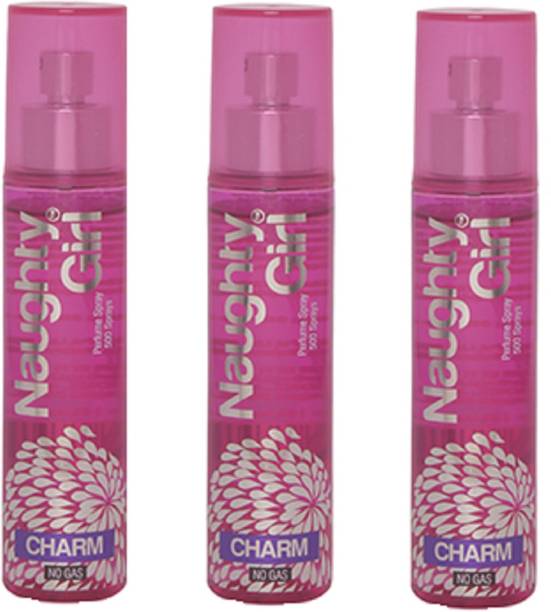 Naughty Girl CHARM Perfume Spray for Women- Pack of 3 (60ml each) Perfume  -  60 ml