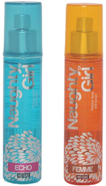 Naughty Girl ECHO & FEMME Perfume Spray for Women- (Set of 2) (60ml each) Perfume  -  60 ml