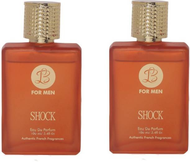 Lyla Blanc SHOCK Perfume Spray for Men- Pack of 2 (100ml each) Eau de Parfum  -  100 ml