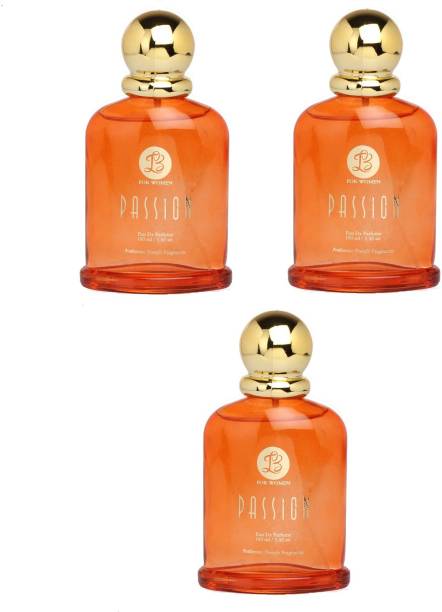 Lyla Blanc PASSION Perfume Spray for Women Pack of 3- (100ml each) Eau de Parfum  -  100 ml