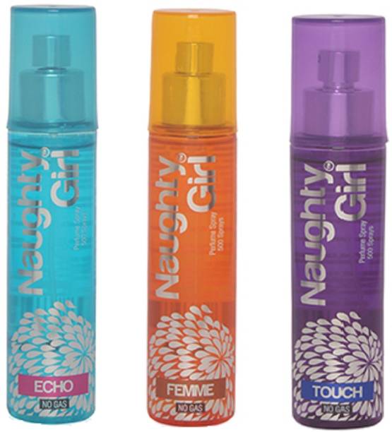 Naughty Girl ECHO, FEMME & TOUCH Perfume Spray for Women- (Set of 3) (60ml each) Perfume  -  60 ml