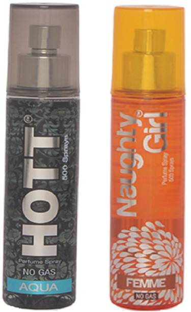 HOTT Mens AQUA & FEMME- (Set of 2 Perfume for Couple) (60ml each) Perfume  -  60 ml