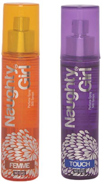 Naughty Girl FEMME & TOUCH Perfume Spray for Women- (Set of 2) (60ml each) Perfume  -  60 ml