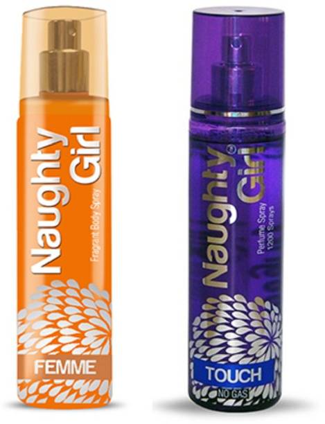 Naughty Girl FEMME & TOUCH Perfume Spray for Women- (Set of 2) (135ml each) Perfume  -  135 ml