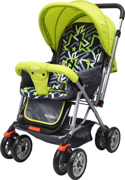 LITTLE Pumpkin Baby Stroller and Pram for Kids (Green Black) Stroller