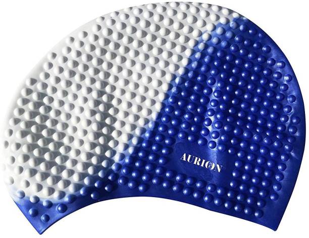 Aurion Swimming Cap-Comfortable Stays in Place-Protecting Long,Thick and Short Hair Swimming Cap