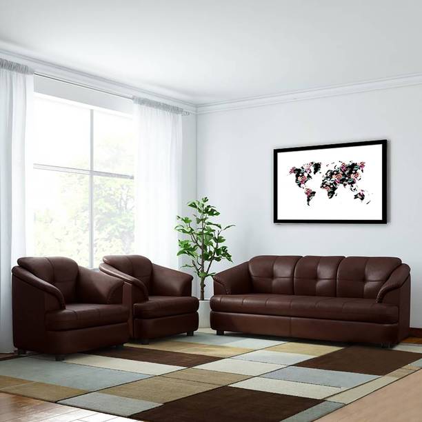 Leather Sofa Set At Best S In India Flipkart Com Leather Sofa Set, Best Sofa Set Under 30000