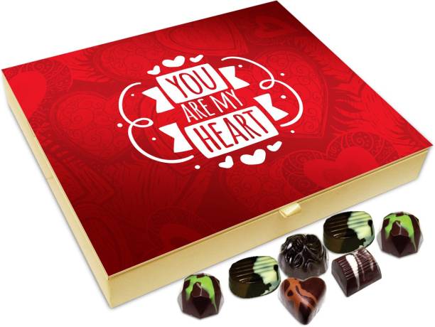 Chocholik Valentines Day Gift Box - Like Sun Shine, Love My Valentine Belgium Chocolate Box - 20pc Truffles