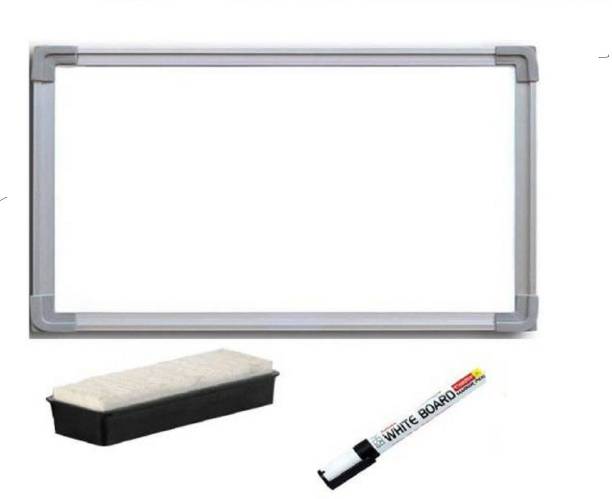 JAGMONI Non Magnetic Non magnetic Melamine Small Whiteboards and Duster Combos
