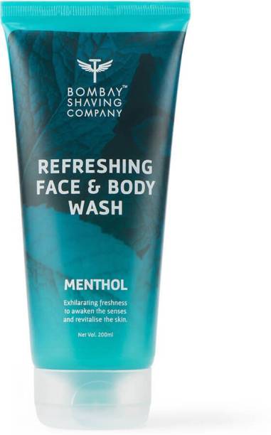 BOMBAY SHAVING COMPANY Refreshing Face & Body Wash with long lasting fresh burst of coolness with Menthol - 200 ml