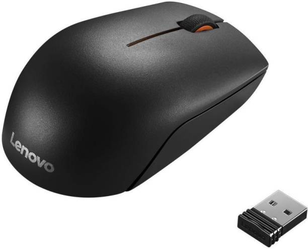 Lenovo BO300 Black Wireless Mouse Wireless Optical Mous...