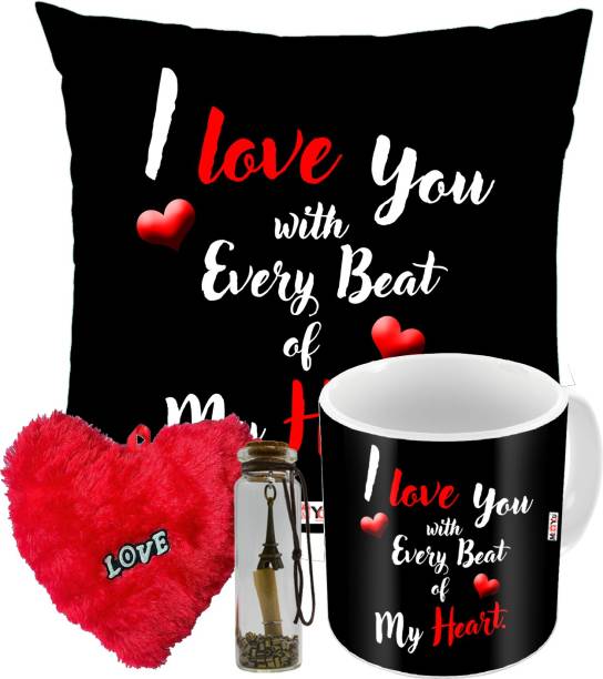 ME&YOU Cushion, Mug, Message Pills, Soft Toy Gift Set