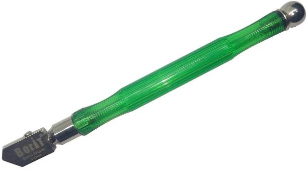 EXCEL IMPEX Plastic Oil and Wheel Type Glass Cutter (Green) Glass Cutter