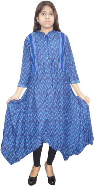 Indiatrendzs Women A-line Blue Dress