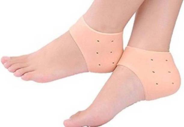 NGEL Silicone Gel Heel Pad Socks for Pain Relief for Men and Women/Anti Crack Set Heel Support