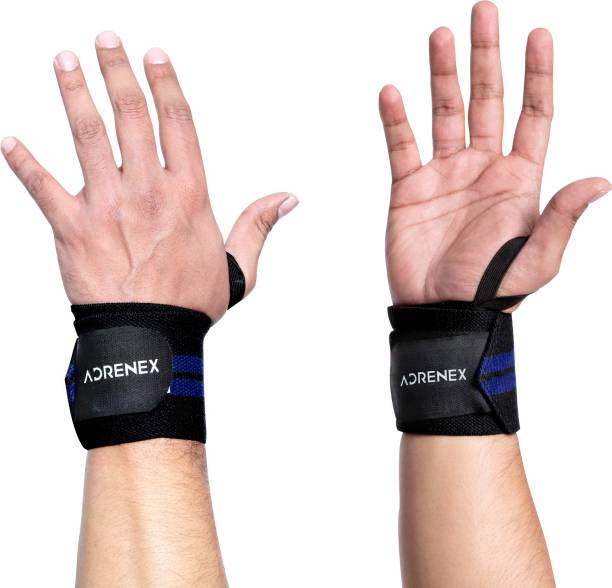 Adrenex by Flipkart Pack of 2, Neoprene Padded, Weight Lifting Wrist Support with Velcro Closure