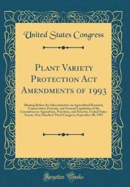 Plant Variety Protection ACT Amendments of 1993