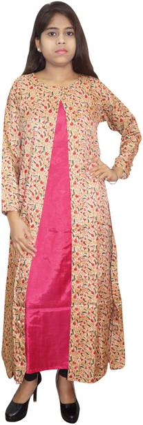 Indiatrendzs Women A-line Pink Dress