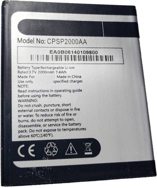 Pacificdeals Mobile Battery For  Panasonic Eluga A ( CPSP2000AA ) - 2000mAH