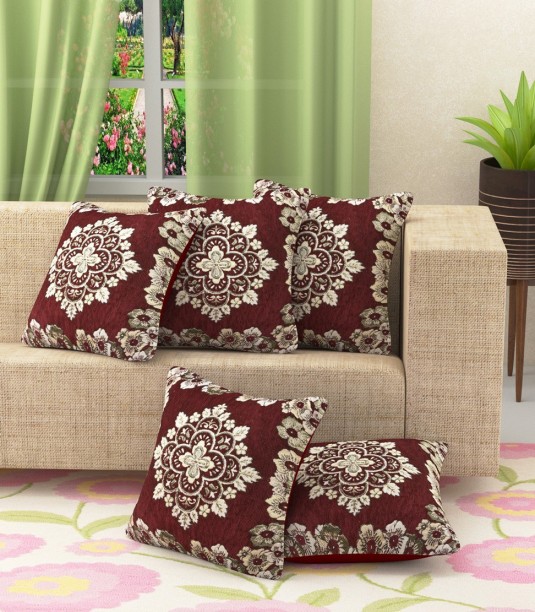 8 Pattern Damask Flower 3D Round Shape Cotton Seat Cushion Cover Custom Size we