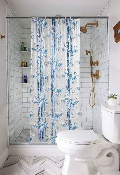 HANBOK 195 cm (6 ft) PVC (Polyvinyl Chloride) Shower Curtain Single Curtain