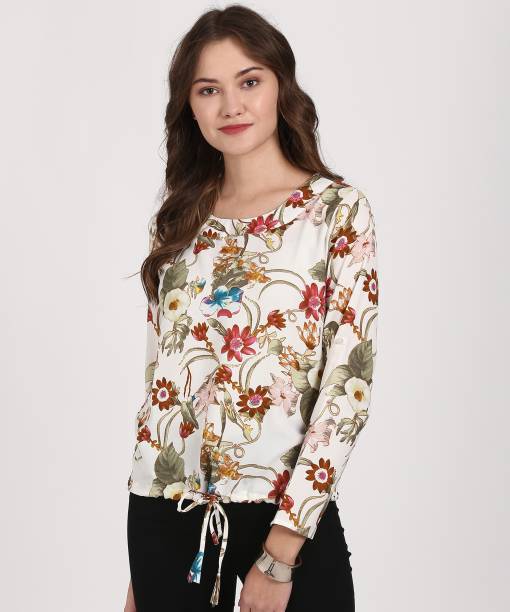 Style Quotient Casual Full Sleeve Floral Print Women Multicolor Top