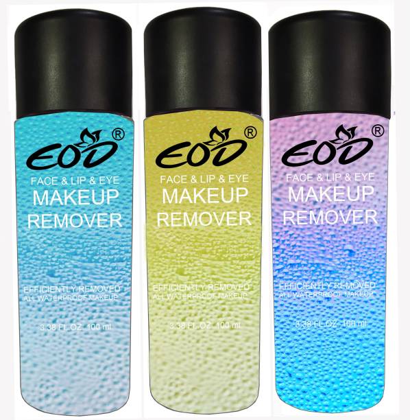 EOD Face,Lip, eye and waterproof Makeup Remover Combo(Set of 3 Pcs) Makeup Remover
