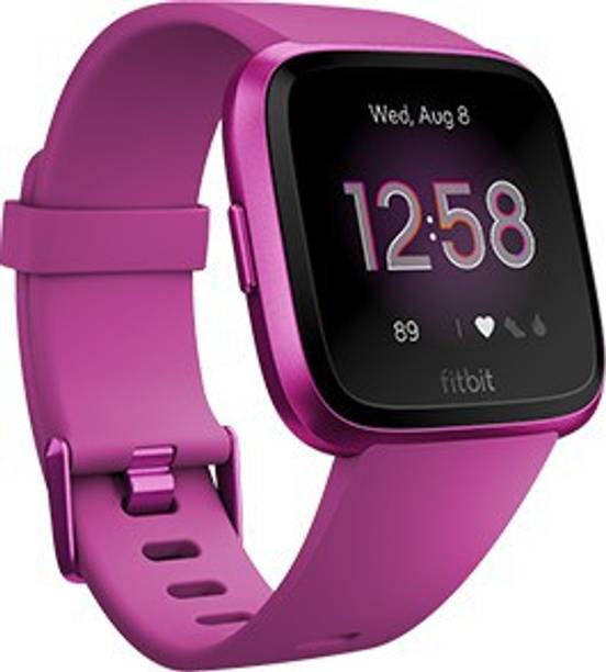 Fitbit Versa Lite Edition Smartwatch (Purple, 34mm)
