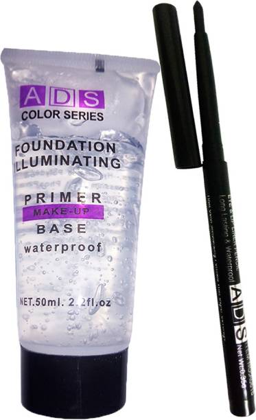 ads Long Lasting Waterproof Eye Liner (35 g) & Primer 50 ml