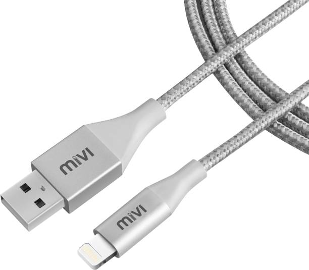 Mivi MFi Certified 6ft long Nylon Braided Original Tough 1.8 m Lightning Cable