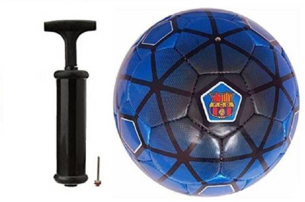 WBR Barca BlueWith Inflating Air pump Football Kit