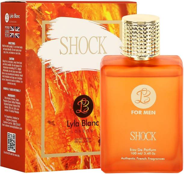 Lyla Blanc SHOCK Perfume Spray for Men- 100ml Eau de Parfum  -  100 ml