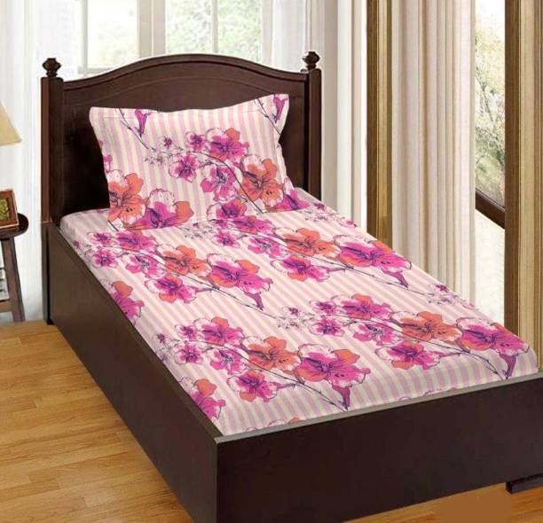 Bombay Dyeing 120 TC Cotton Single Floral Bedsheet