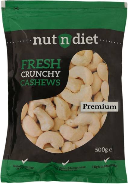 nutndiet Fresh Crunchy Whole Cashews Premium (500g) Cashews