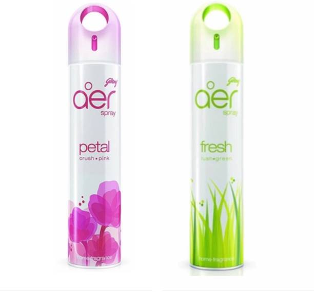 Godrej Aer Petal Crush Pink & Fresh Lush Green Home Fragrance Spray