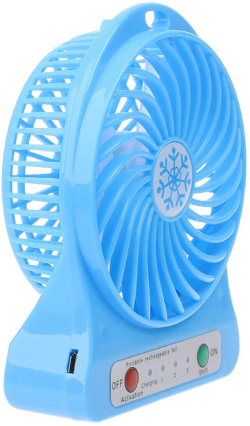 XQ Mini Portable Fan with LED Light USB Rechargeable Lightweight Handheld Cooling Electric Desktop Air Fan for Travel//Office//Outdoor