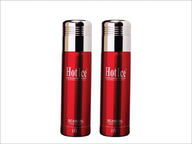 HOT ICE HotIce Deodorant Body Spray Scandal Men 200ml Pack of 2 Deodorant Spray  -  For Men