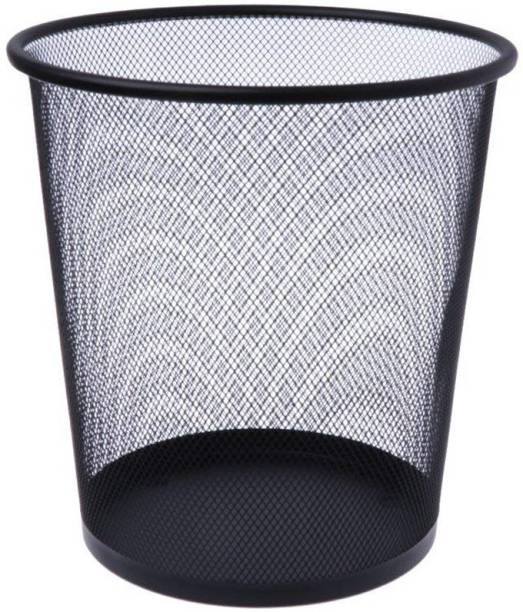 Eware Mesh Wastebasket Round Trash Can Recycling Bin Office Tools Supplies Iron Dustbin