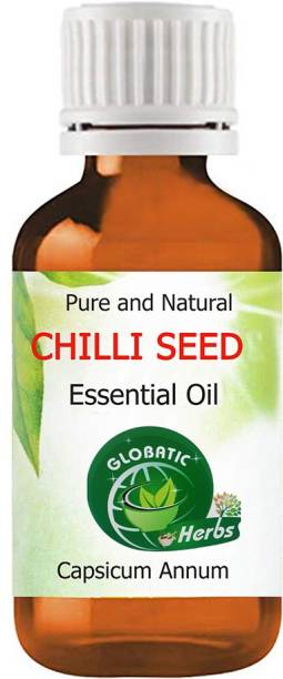 GLOBATIC Herbs CHILLI SEED Essential Oil (10ml-)Capsicum Annum pure, & 100% undiluted
