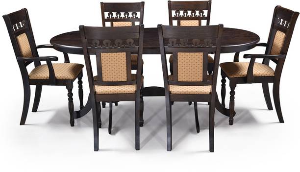Oval Dining Table At Best S In India Flipkart Com Oval Dining Table, Oval Glass Dining Table 6 Chairs