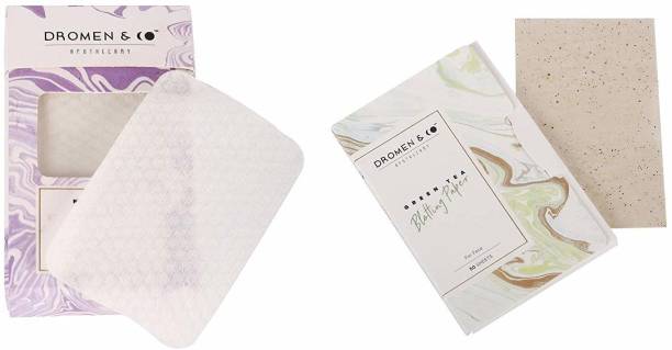 Dromen & Co Cotton Pads & Green tea Blotting paper Combo Makeup Remover