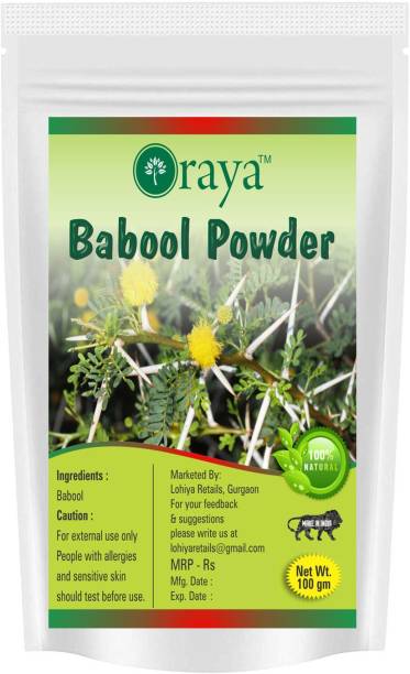 Oraya 100% Natural Herbal Babool Powder For Tooth Paste -100gm