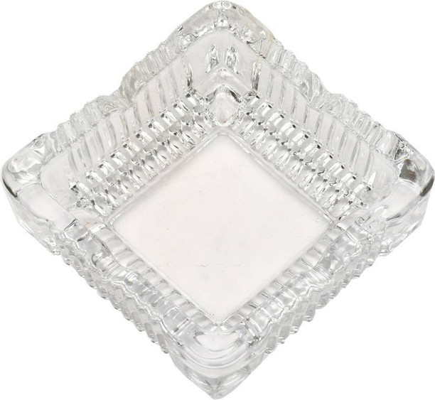 Glass Ashtray Smoke Collectible Tribal Decoration- 12 Cm Round Tabletop King International Crystal Quality Glass Ash Tray