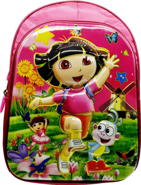 BARBIE Dora Frozen Disney Cinderella Anna Elsa Sofia Pink School Bag Backpack Waterproof School Bag