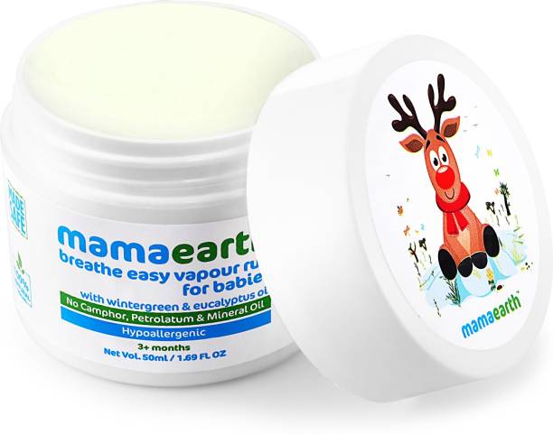 MamaEarth Natural Breathe Easy Vapour Rub Balm, 50g Balm