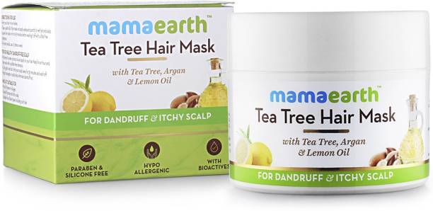 MamaEarth Anti Dandruff Tea Tree Hair Mask with Tea Tree and Lemon Oil For Danrduff Control