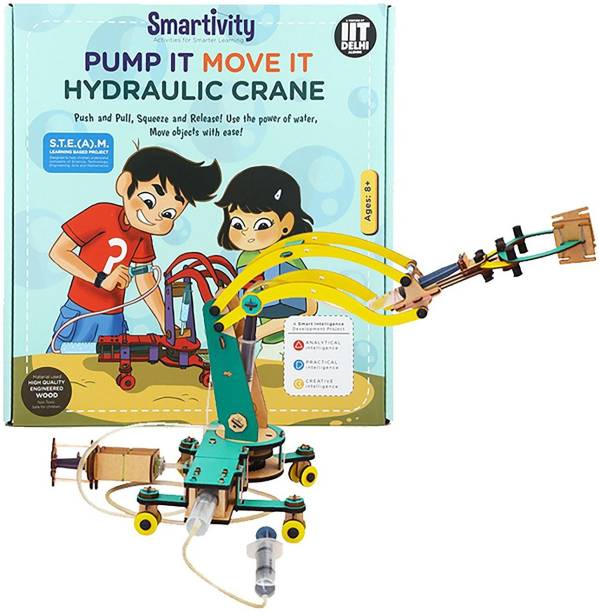 Smartivity Pump It Move It Hydraulic Crane Educational Toy